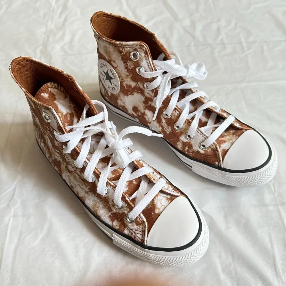 NEW Converse Women Shoes Casual Maple Brown High Top Sneakers - Picture 5 of 10